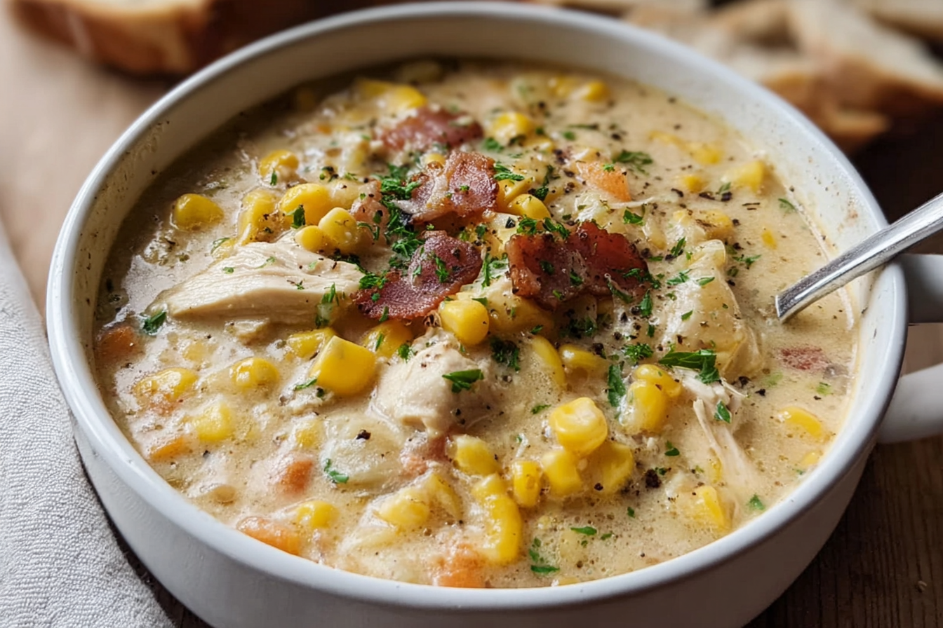 Chicken Corn Chowder Recipe With Creamy And Hearty Flavors 6 Chicken Corn Chowder