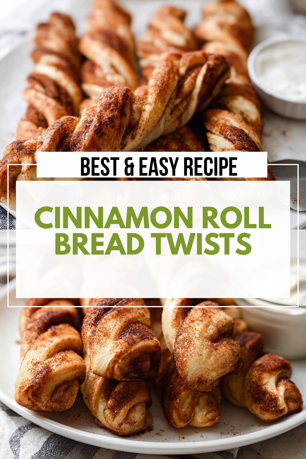 Cinnamon Roll Bread Twists