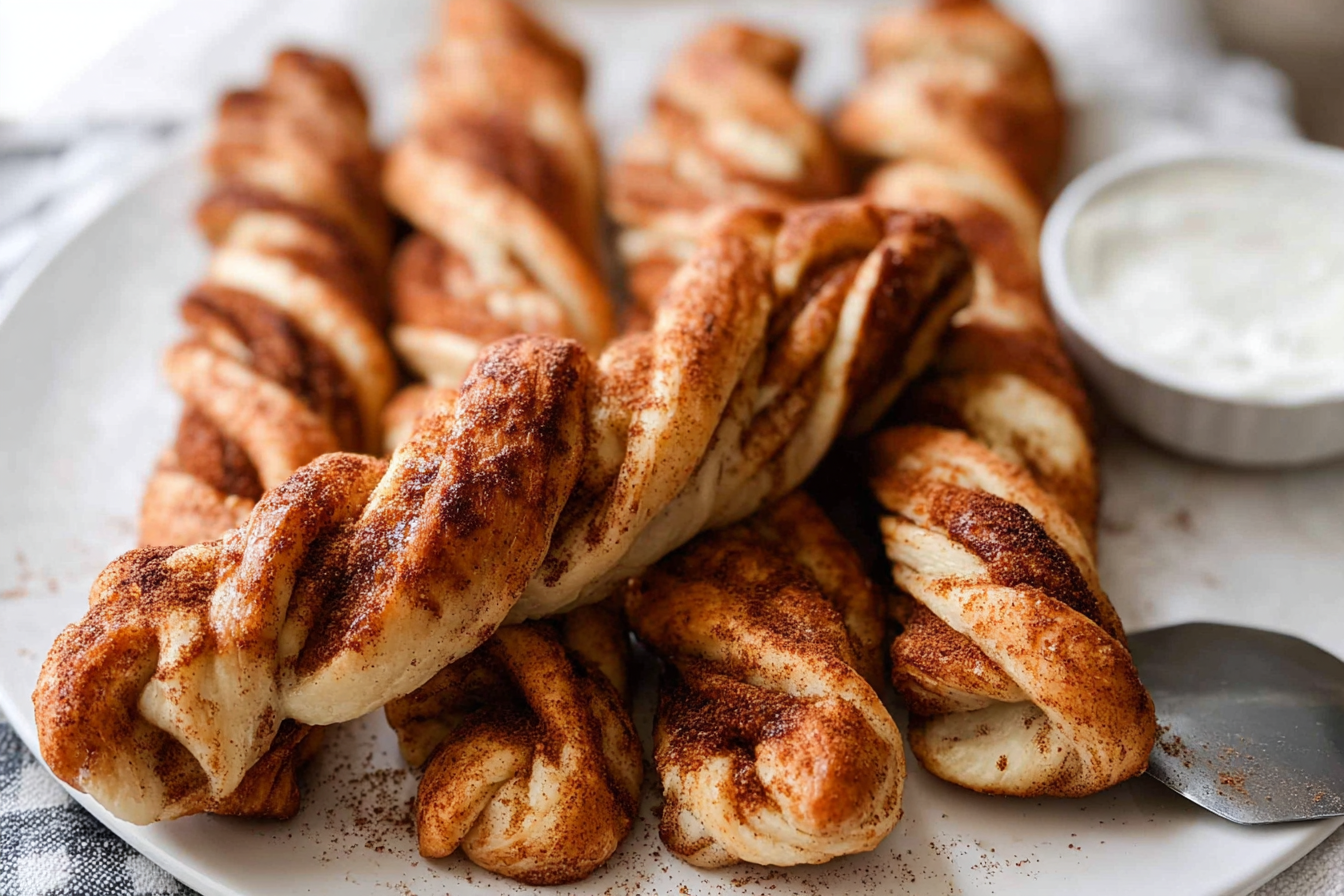 Cinnamon Roll Bread Twists