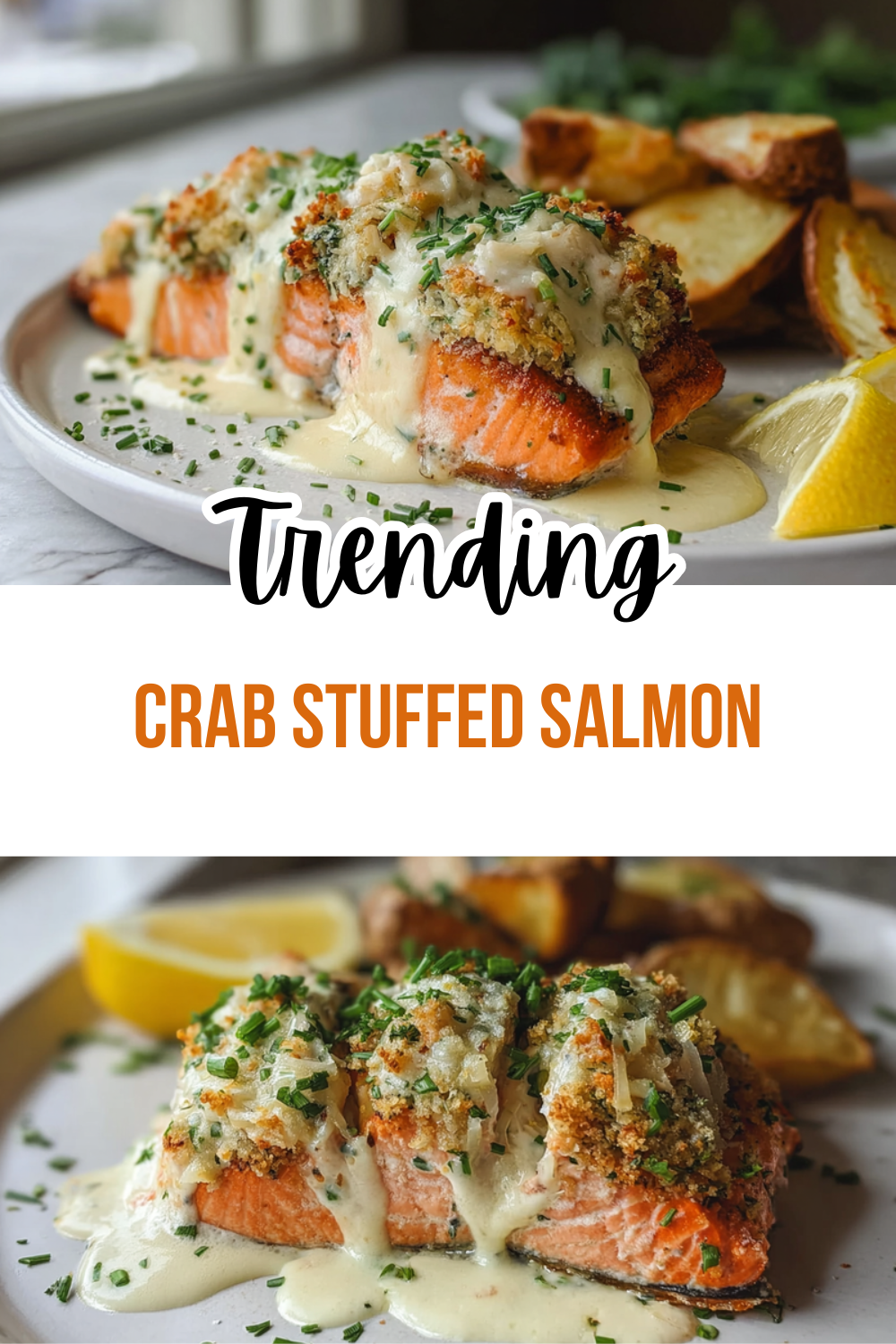 Crab Stuffed Salmon