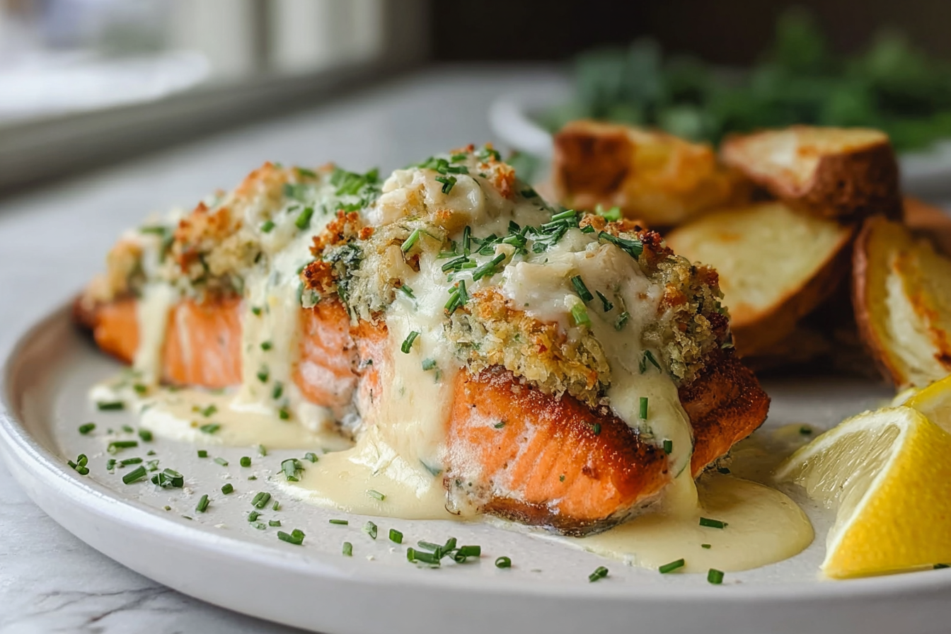 Crab Stuffed Salmon