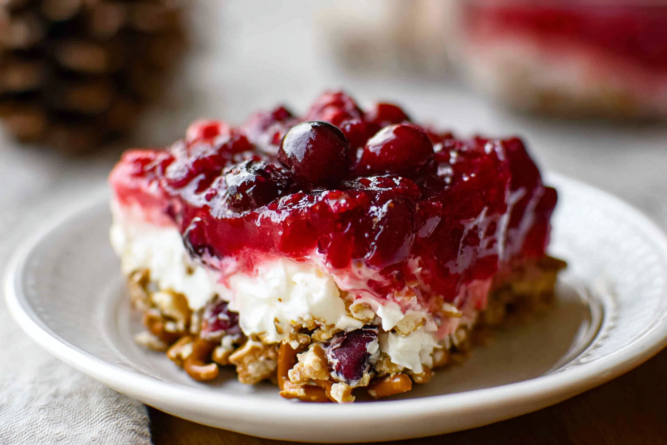 Cranberry Pretzel Salad Recipe With Creamy Layers And Crunchy Texture 6 Cranberry Pretzel Salad