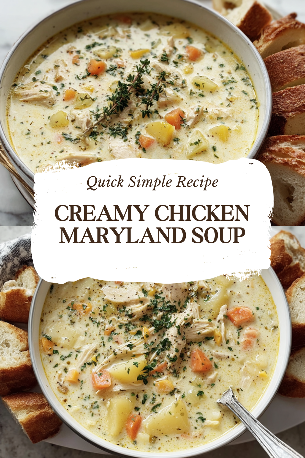 Creamy Chicken Maryland Soup