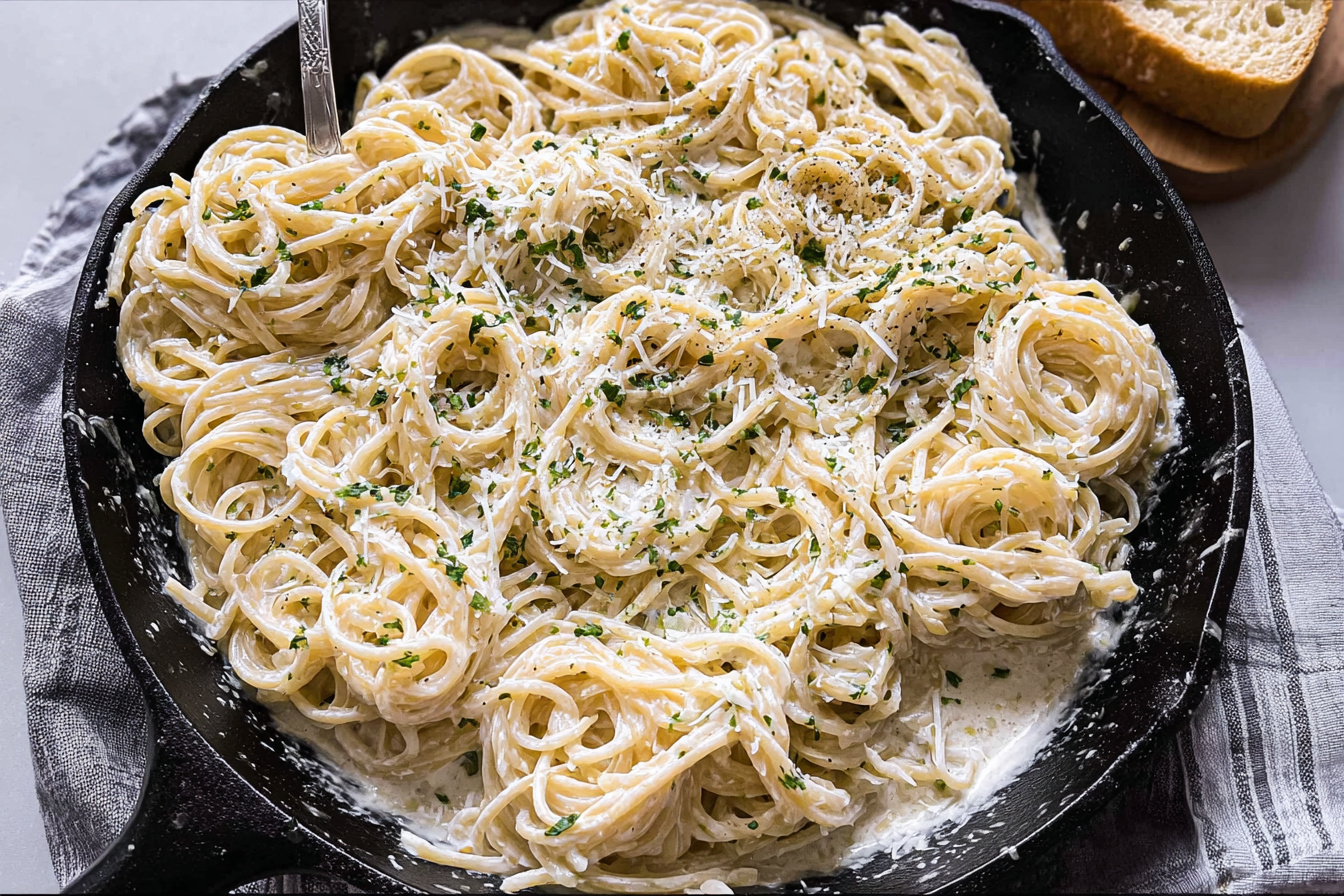 Creamy Parmesan Spaghetti