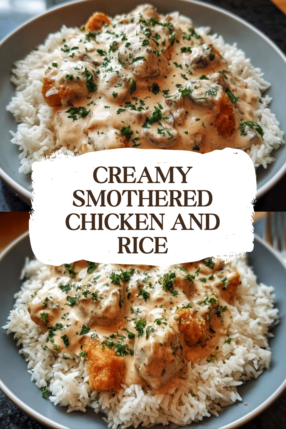 One Pan Smothered Chicken And Creamy Rice Recipe 7 Creamy Smothered Chicken And Rice