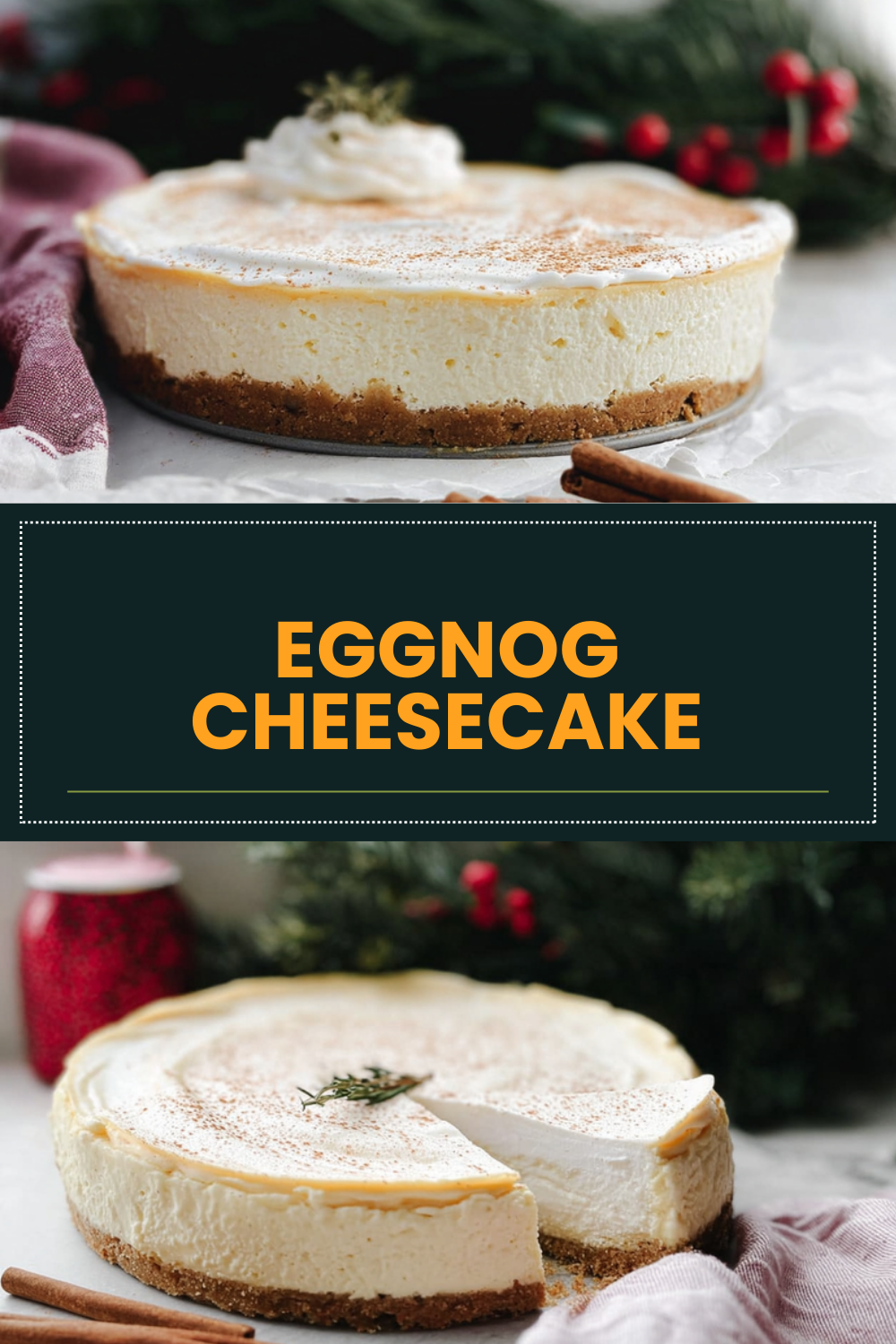 Eggnog Cheesecake