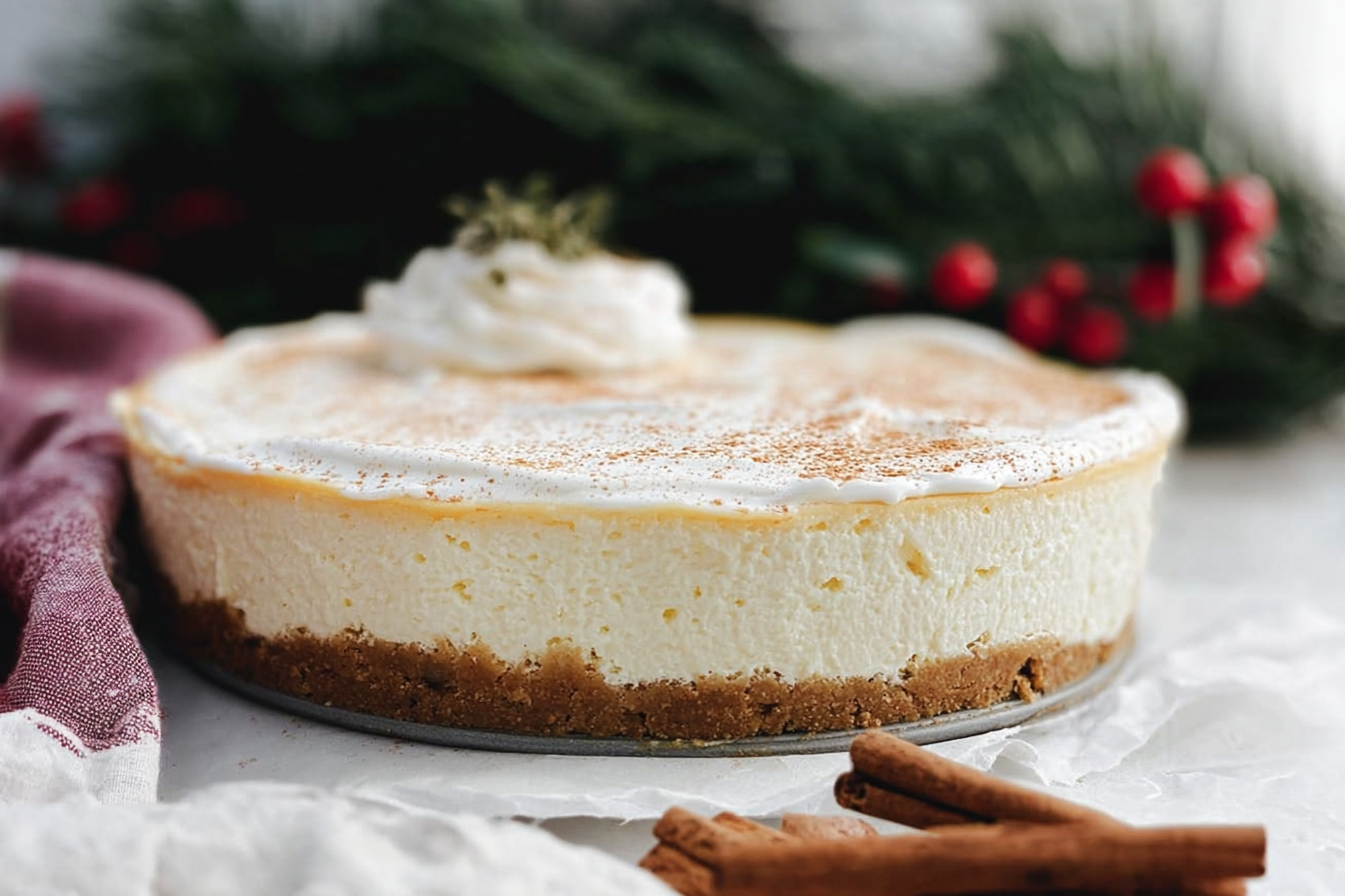 Eggnog Cheesecake