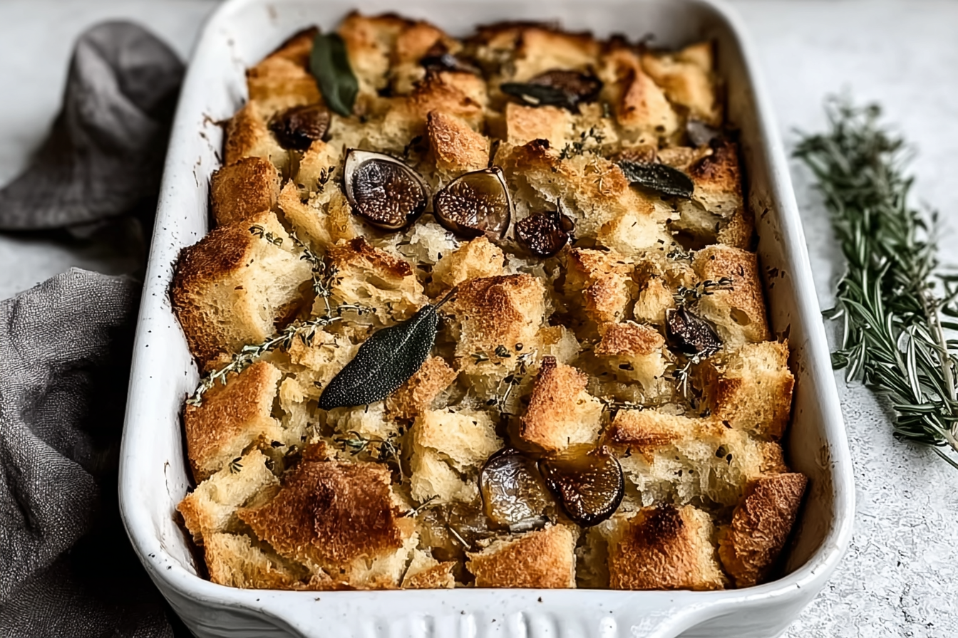 Focaccia Stuffing With Spicy Chorizo And Roasted Butternut Squash 6 Focaccia Fig And Sage Stuffing