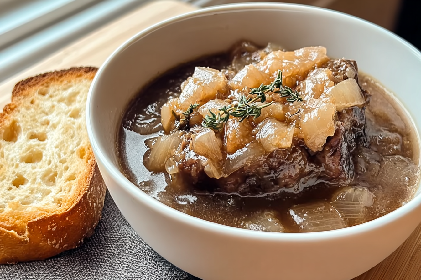 French Onion Short Ribs Recipe With Rich Caramelized Onions 6 French Onion Short Rib Soup