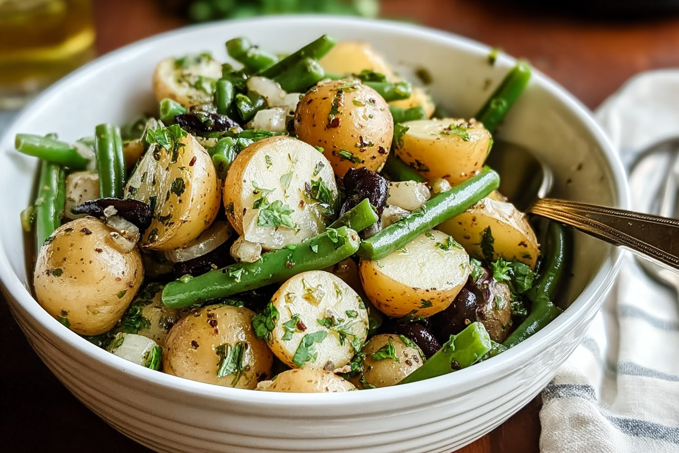 French Style Potato And Green Bean Salad