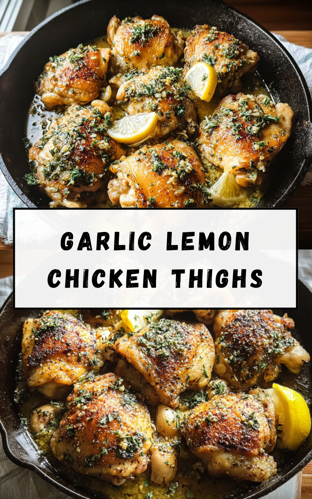 Garlic Lemon Chicken Thighs