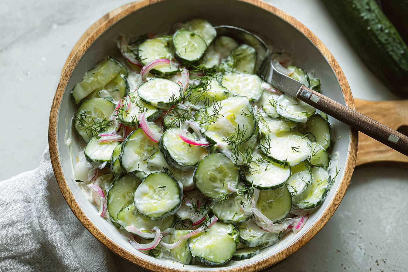 German Cucumber Salad Recipe With Tangy Dressing And Fresh Herbs 6 German Cucumber Salad