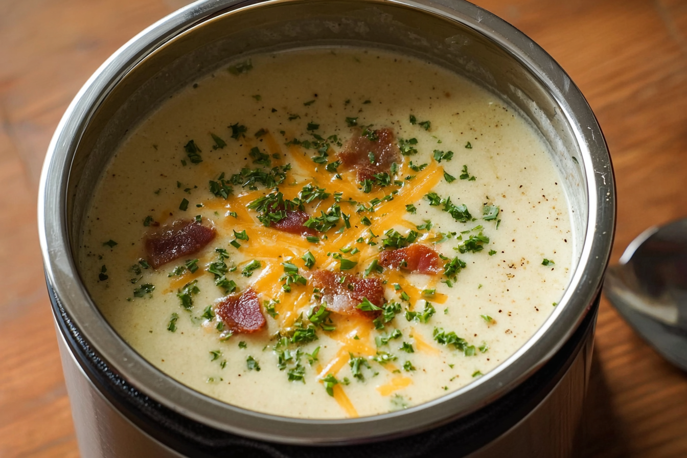 Instant Pot Loaded Potato Soup Recipe With Slow Cooker Option 6 Instant Pot Potato Soup