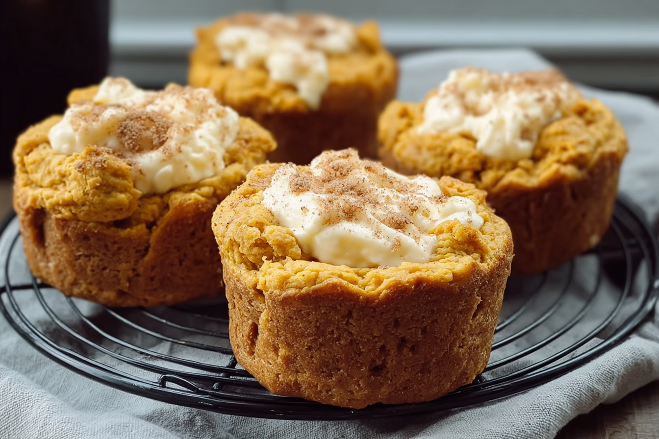 Keto Pumpkin Cheesecake Muffins