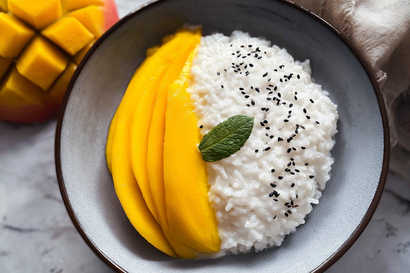 Thai Sweet Mango Sticky Rice Recipe 6 Mango Sticky Rice