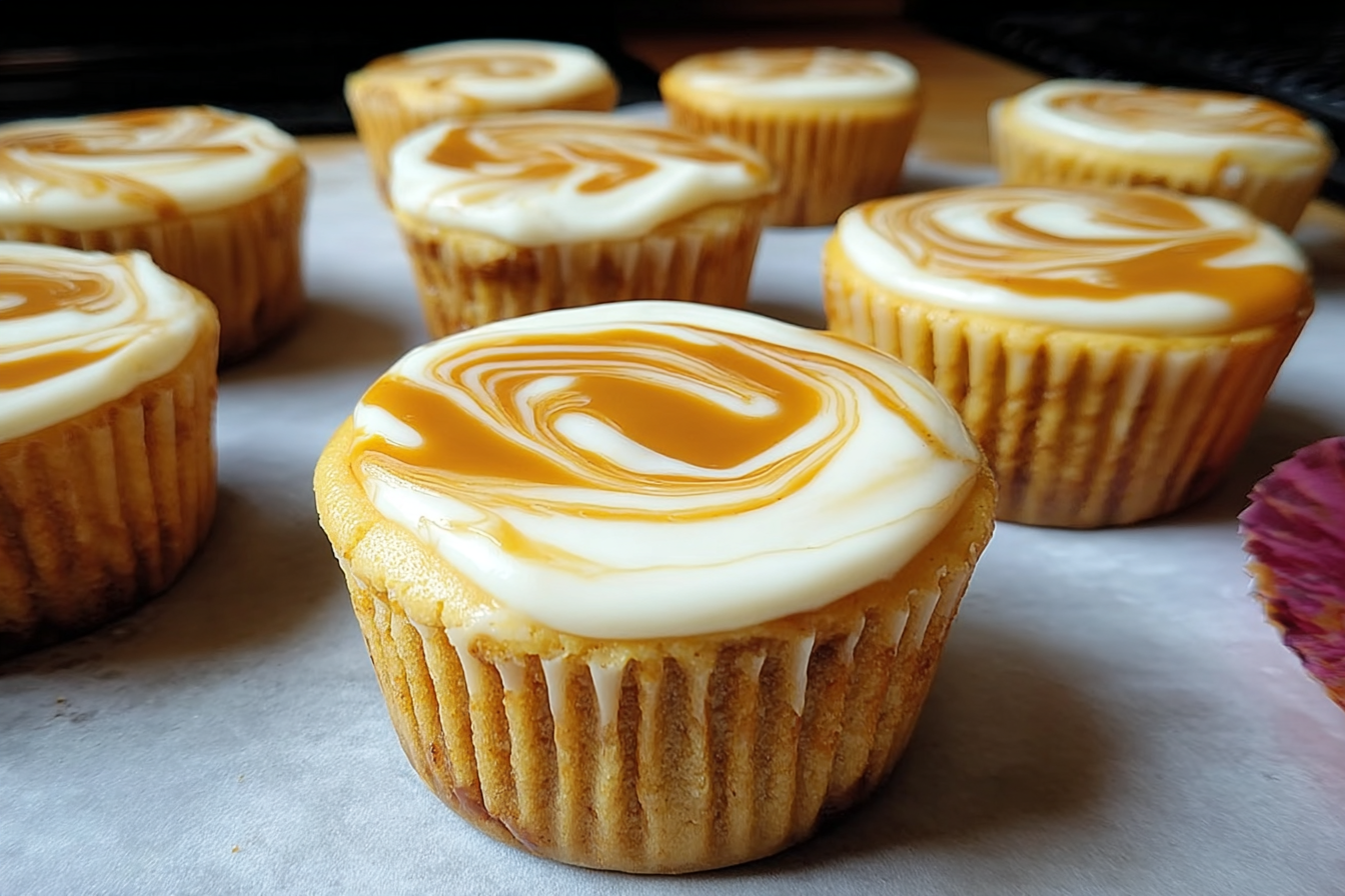 Mini Pumpkin Swirled Cheesecakes Recipe For Fall Treats 6 Mini Pumpkin Swirled Cheesecakes