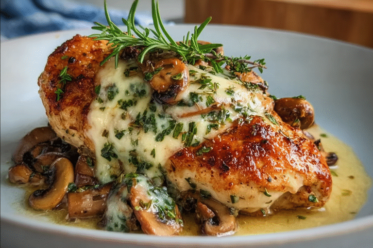 Mushroom Stuffed Chicken Breast Recipe 21.Png