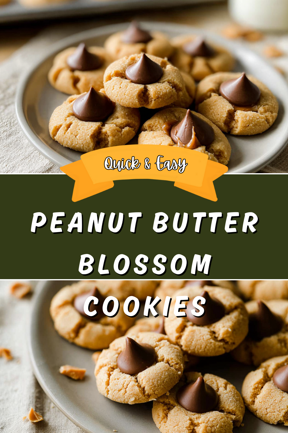 Classic Peanut Butter Blossom Cookies Recipe With Soft Centers And Chocolate Kiss 7 Peanut Butter Blossom Cookies