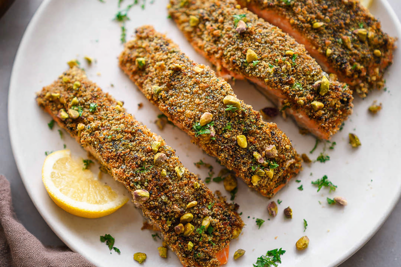 Pistachio Crusted Salmon Simple Weeknight Recipe 6 Pistachio Crusted Salmon
