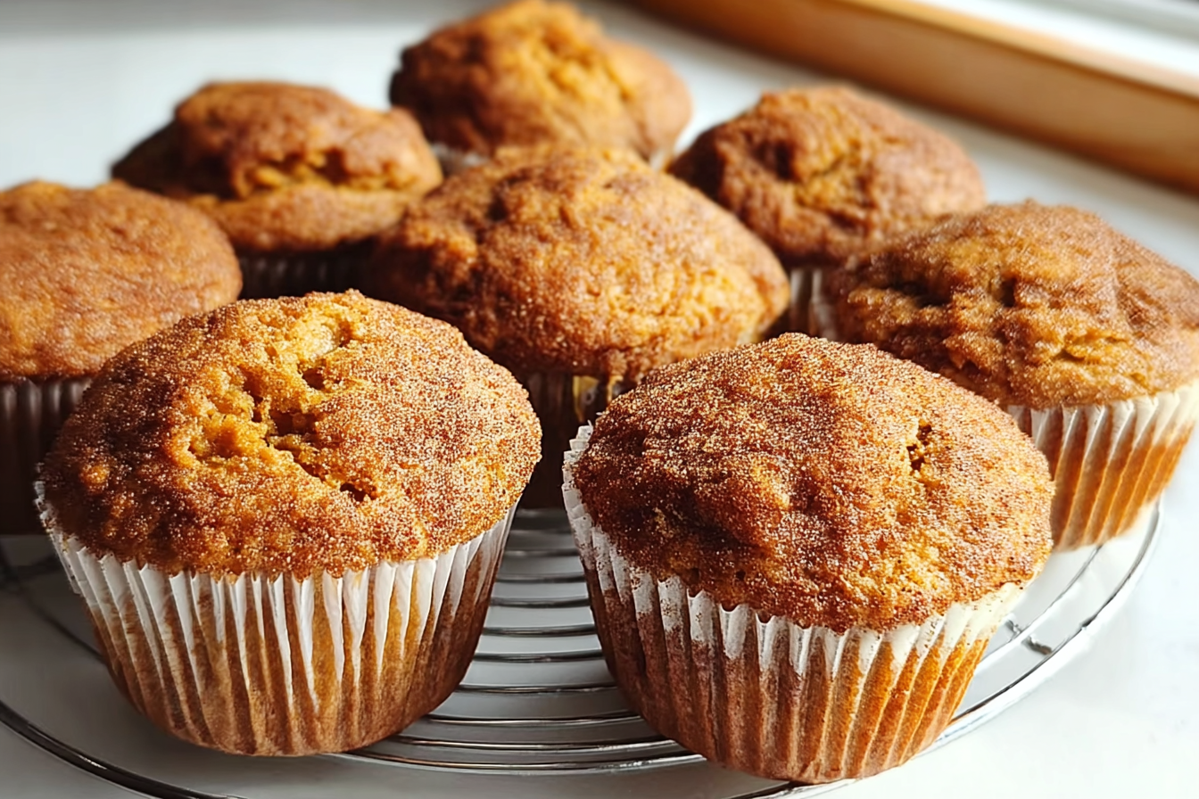 Mini Pumpkin Muffins With Cinnamon Sugar Twist 6 Pumpkin Cinnamon Muffins