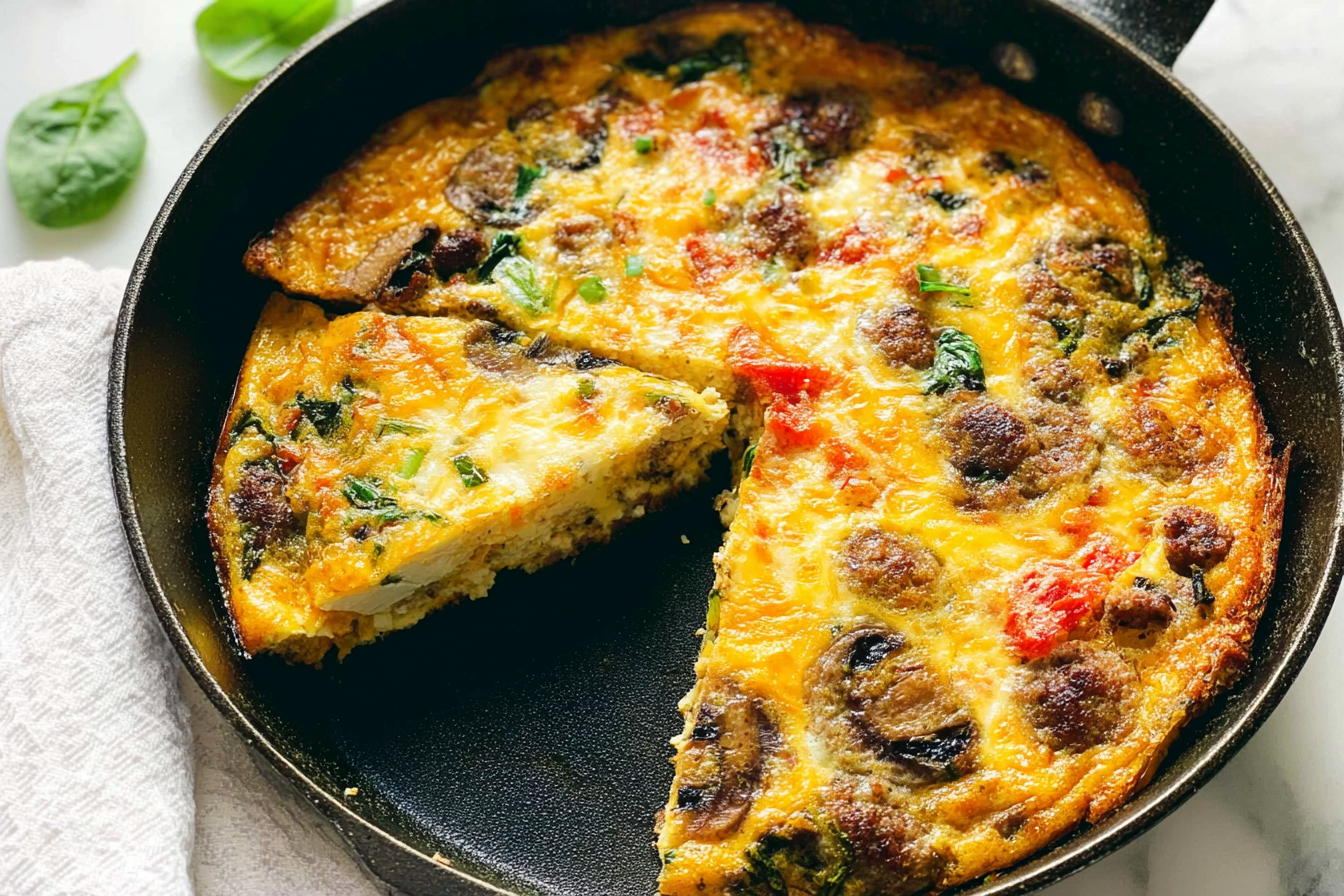 Sausage Egg Frittata Recipe: Quick And Delicious Breakfast 6 Sausage Egg Frittata
