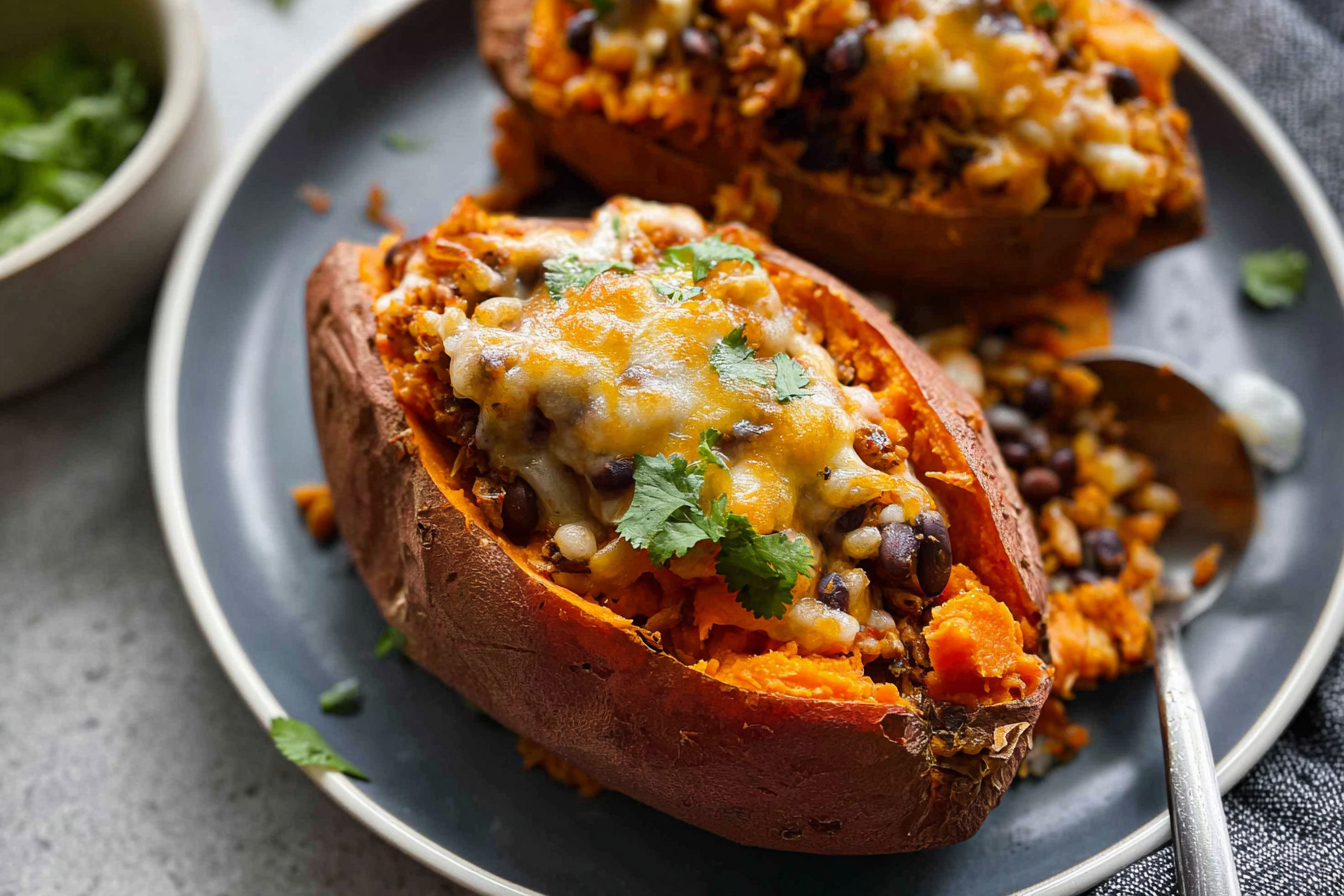 Southwest Stuffed Sweet Potatoes Easy Flavorful Recipe 6 Stuffed Sweet Potatoes