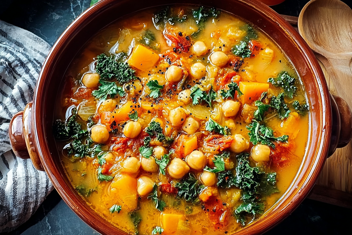 Tuscan Garbanzo Bean Soup Recipe With Hearty Vegetables And Herbs 6 Tuscan Chickpea Soup