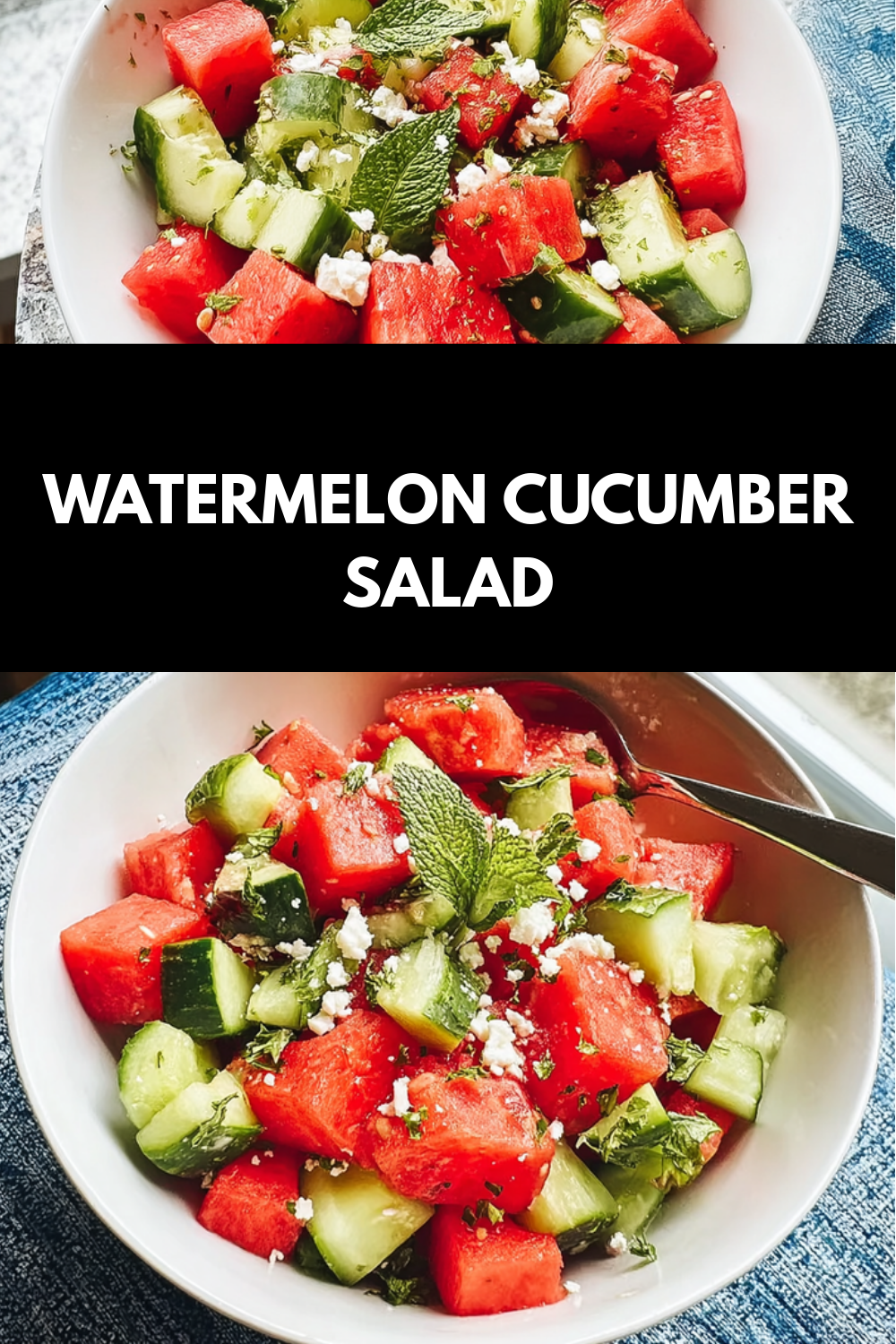 Watermelon Salad With Feta Cheese Cucumber For Refreshing Summer Flavor 7 Watermelon Cucumber Salad