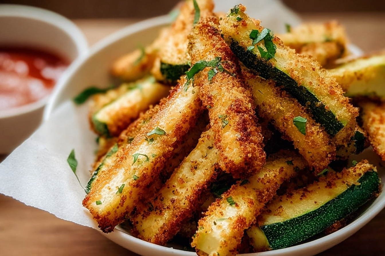 Air Fryer Zucchini Fries Recipe For Crispy Healthy Snacks 6 Air Fryer Zucchini Fries