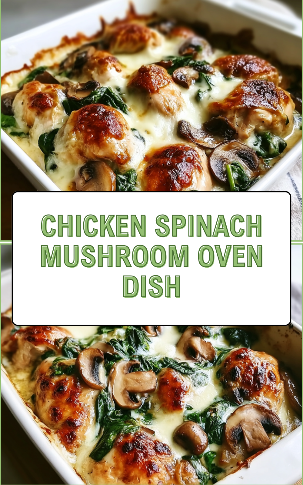 Chicken Spinach Mushroom Skillet Recipe For Quick Healthy Meals 7 Chicken Spinach Mushroom Oven Dish