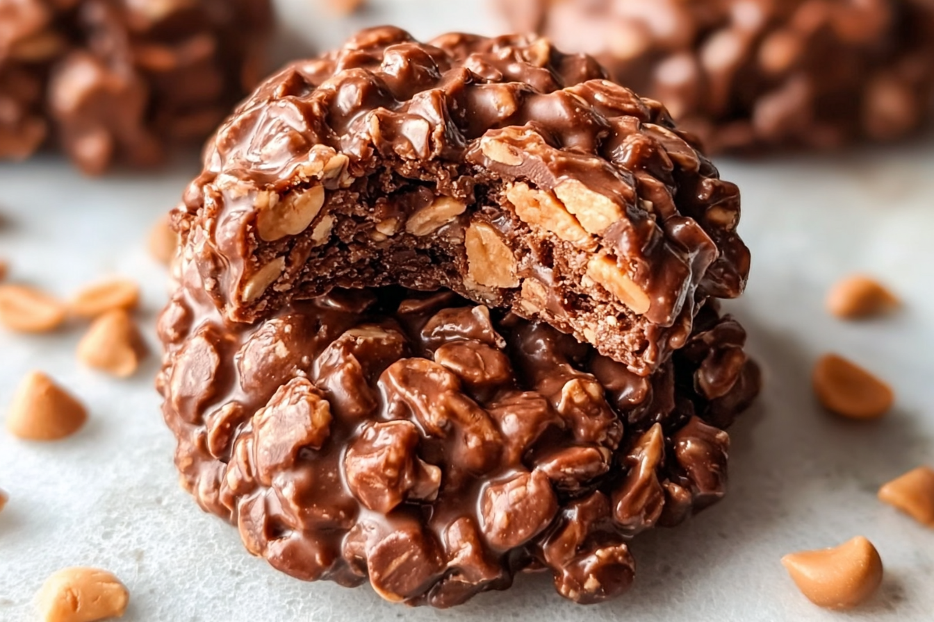 Chocolate Peanut Butter No-Bake Cookies Recipe For Easy Homemade Treats 6 Chocolate Peanut Butter No Bake Cookies