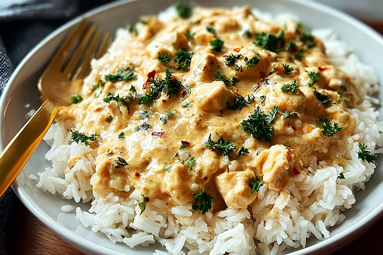 Creamy Parmesan Chicken And Rice Made In One Pot 6 Creamy Chicken And Rice