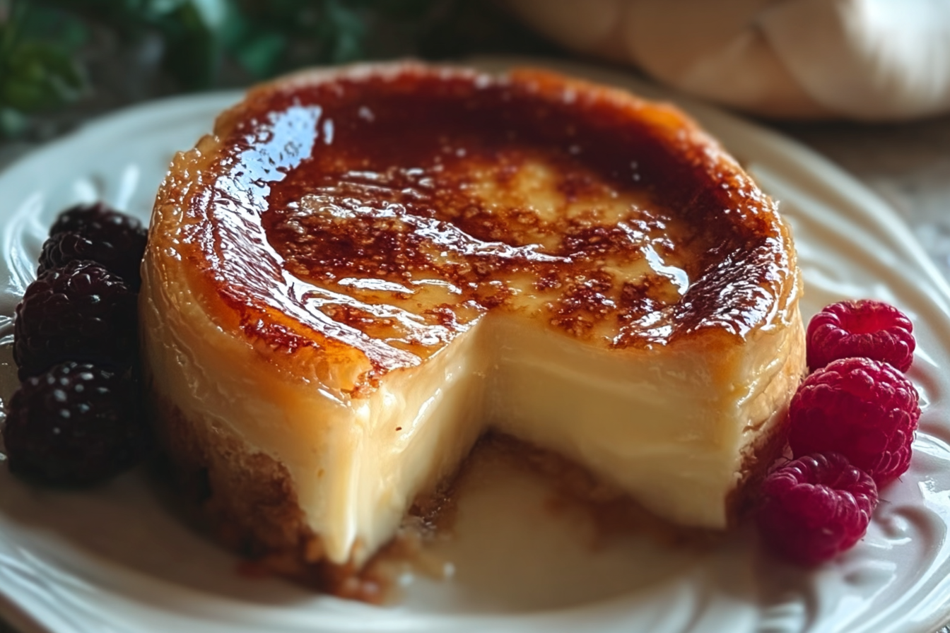Creme Brulee Cake Recipe With Creamy Custard And Caramelized Sugar Topping 6 Creme Brulee Cake