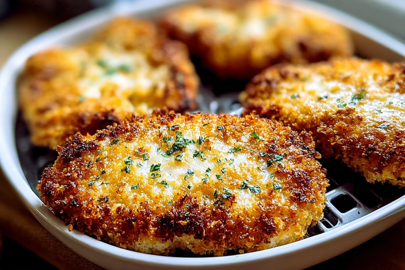 Air Fryer Parmesan Crusted Chicken Recipe For Crispy Golden Flavor 6 Crispy Air Fryer Parmesan Crusted Chicken
