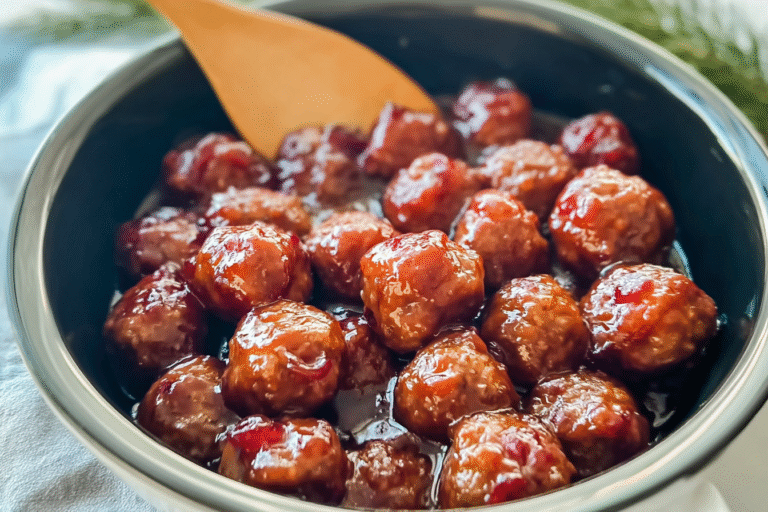 Crockpot Christmas Cranberry Meatballs 39.Png