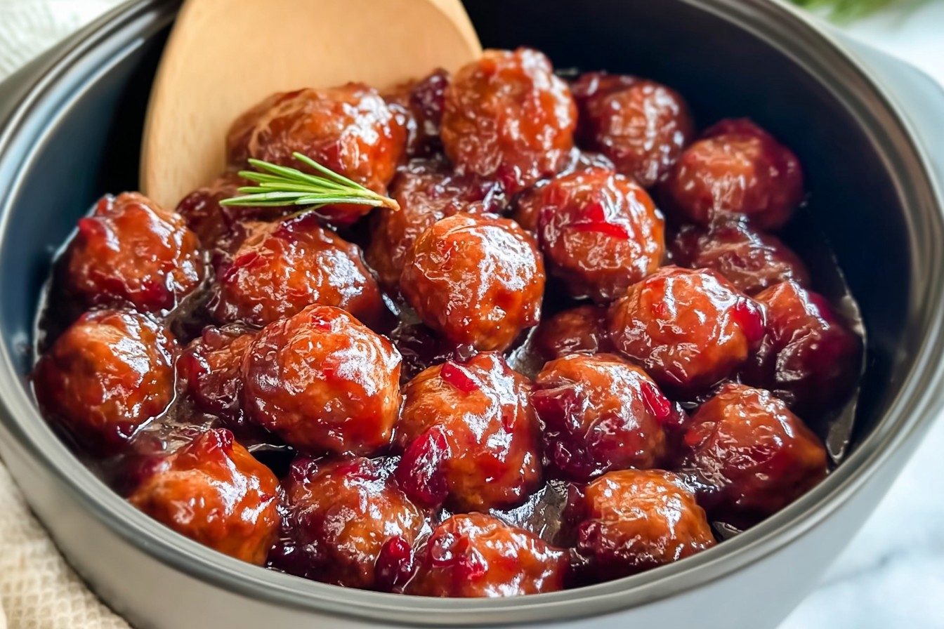 Cranberry Crockpot Meatballs Recipe For Easy Flavorful Meals 6 Crockpot Christmas Cranberry Meatballs