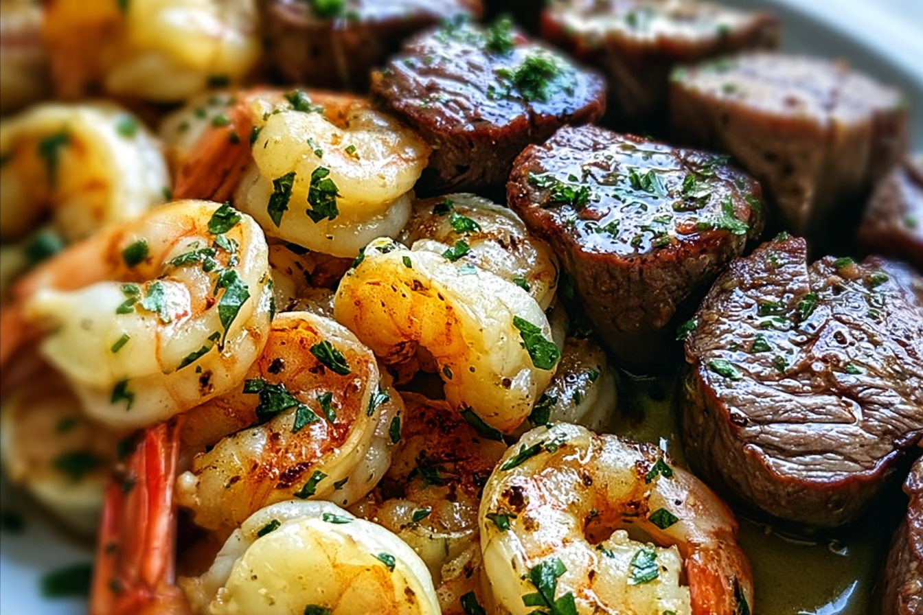 Garlic Butter Steak Bites And Shrimp Recipe For A Quick Surf And Turf 6 Garlic Butter Shrimp Steak Bites