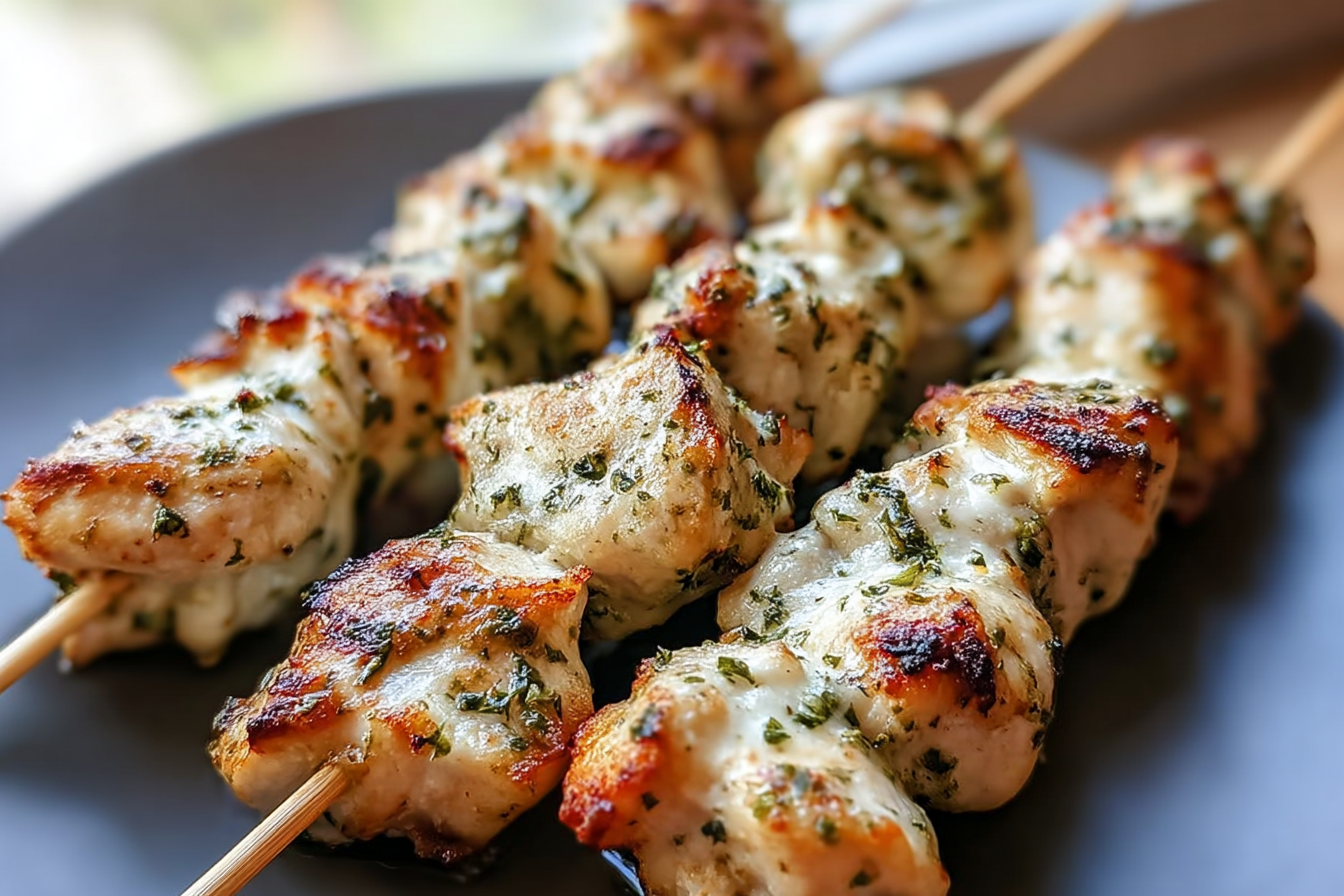 Garlic Parmesan Chicken Skewers Recipe For Flavorful Grilled Bites 6 Garlic Parmesan Chicken Skewers