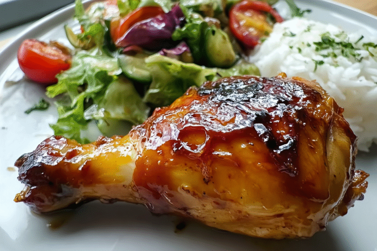 Glazed Roast Chicken Leg 74.Png