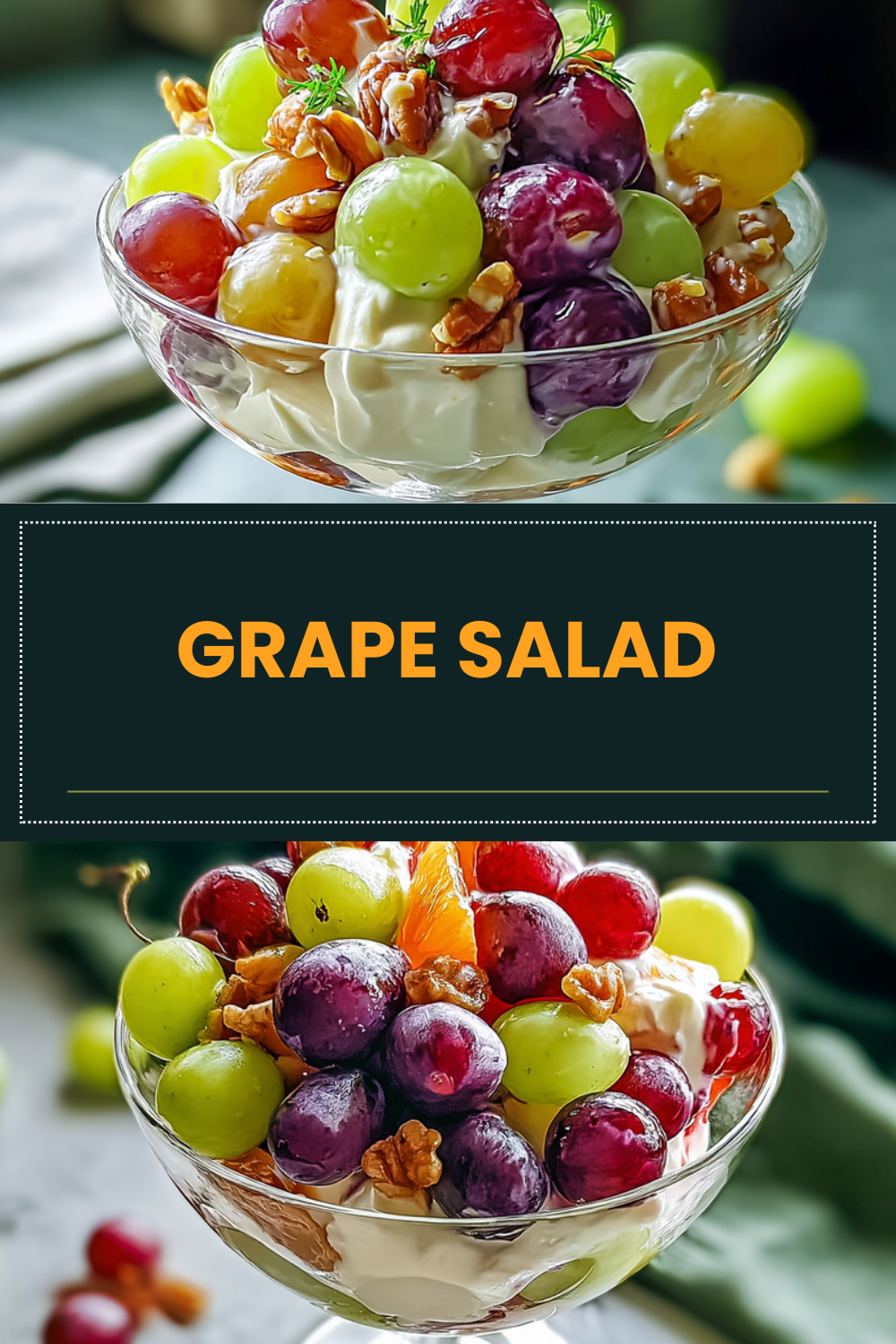 Easy Grape Salad Recipe With Creamy Sweet Topping 7 Grape Salad