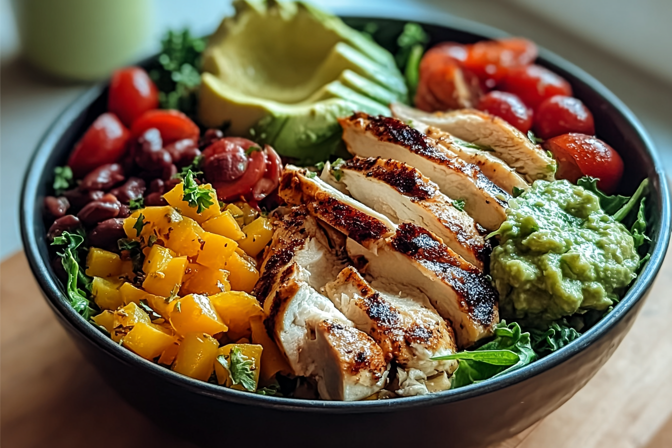 Grilled Chicken Power Bowl Recipe With Fresh And Nutritious Ingredients 6 Grilled Chicken Power Bowl