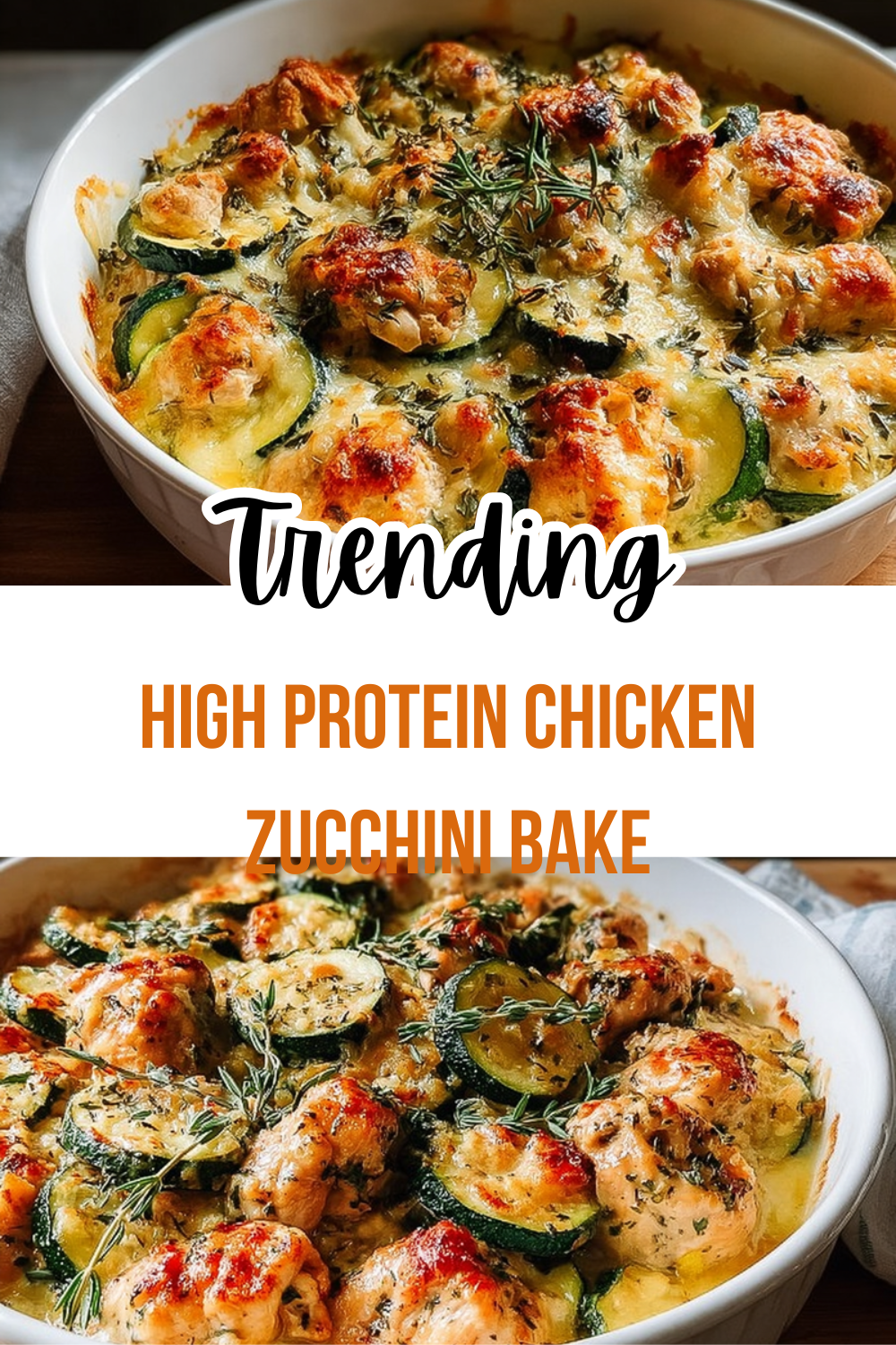 Chicken Zucchini Bake Recipe With Cheese And Herbs 7 High Protein Chicken Zucchini Bake
