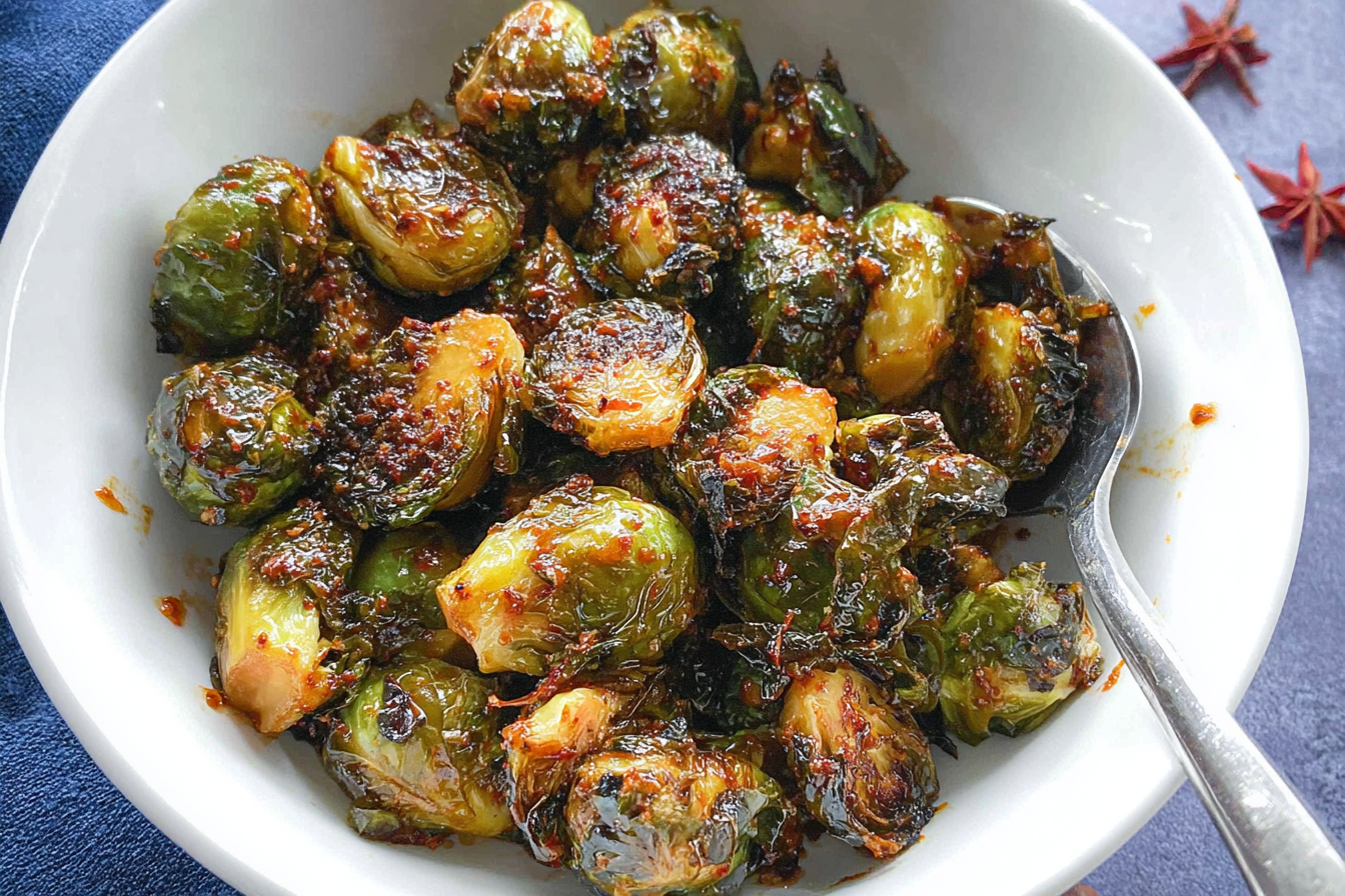 Honey Sriracha Brussels Sprouts