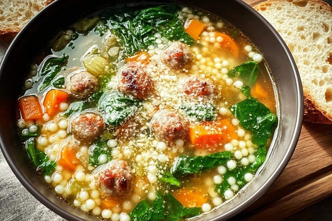 Italian Wedding Soup Recipe With Meatballs And Greens 6 Italian Wedding Soup