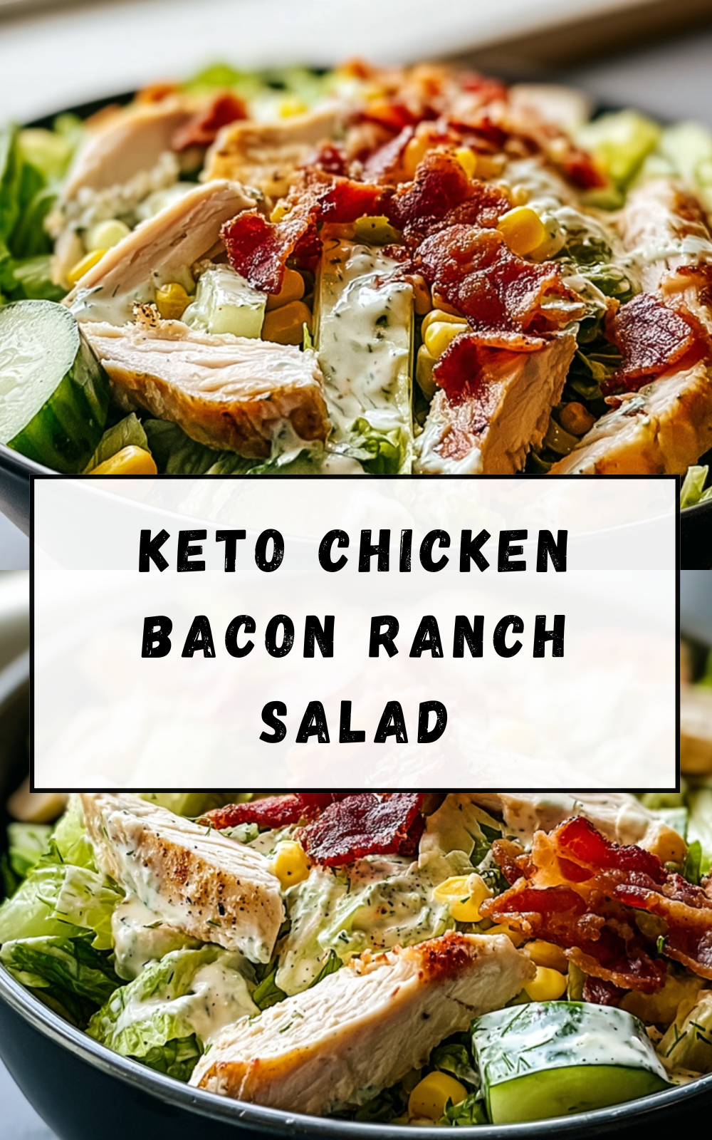 Keto Chicken Bacon Ranch Salad
