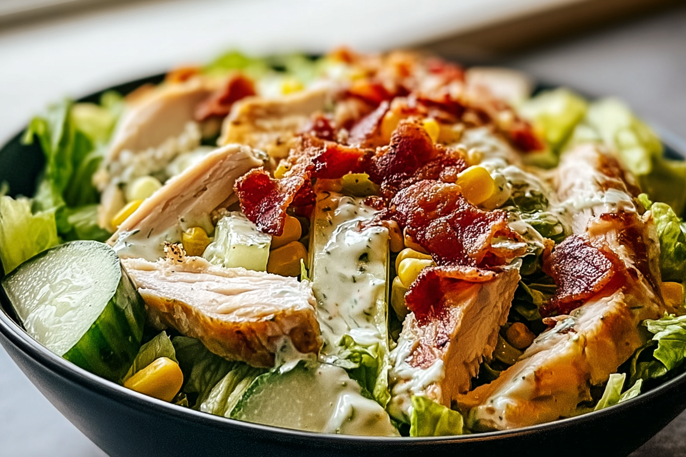 Keto Chicken Bacon Ranch Salad