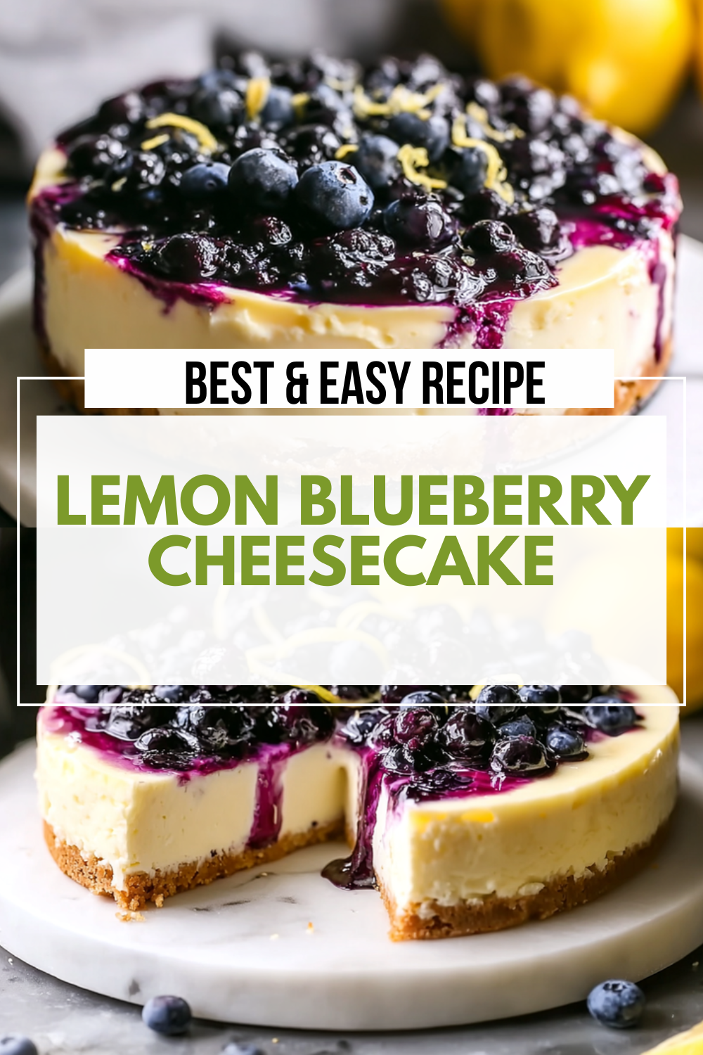 Lemon Blueberry Cheesecake