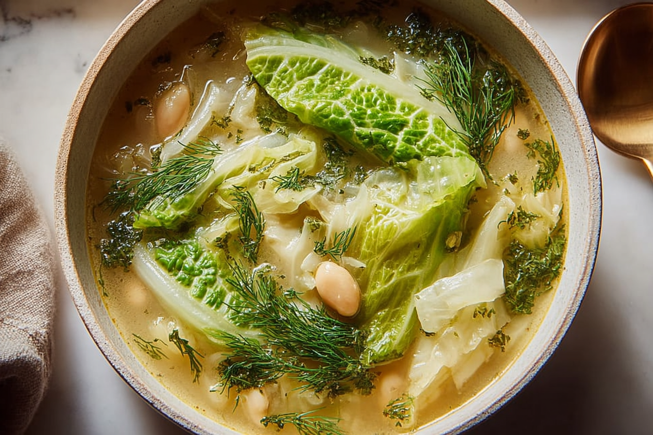 Lemon Dill Cabbage Soup
