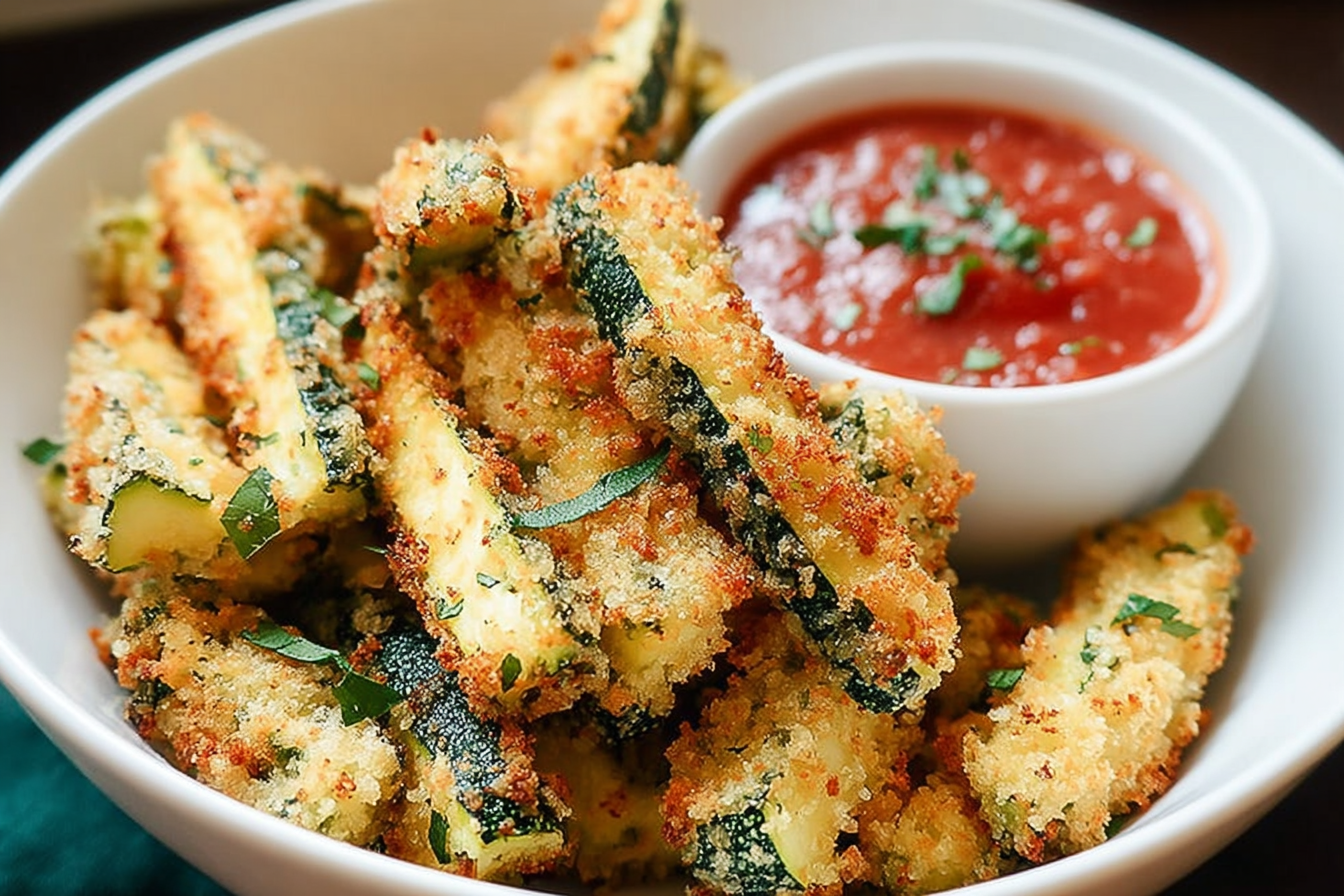 Air Fryer Zucchini Fries Recipe Crispy And Healthy Snack 6 Low Calorie Air Fryer Zucchini Fries