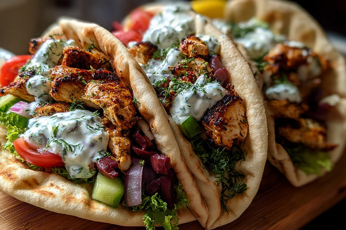 Mediterranean Chicken Gyros